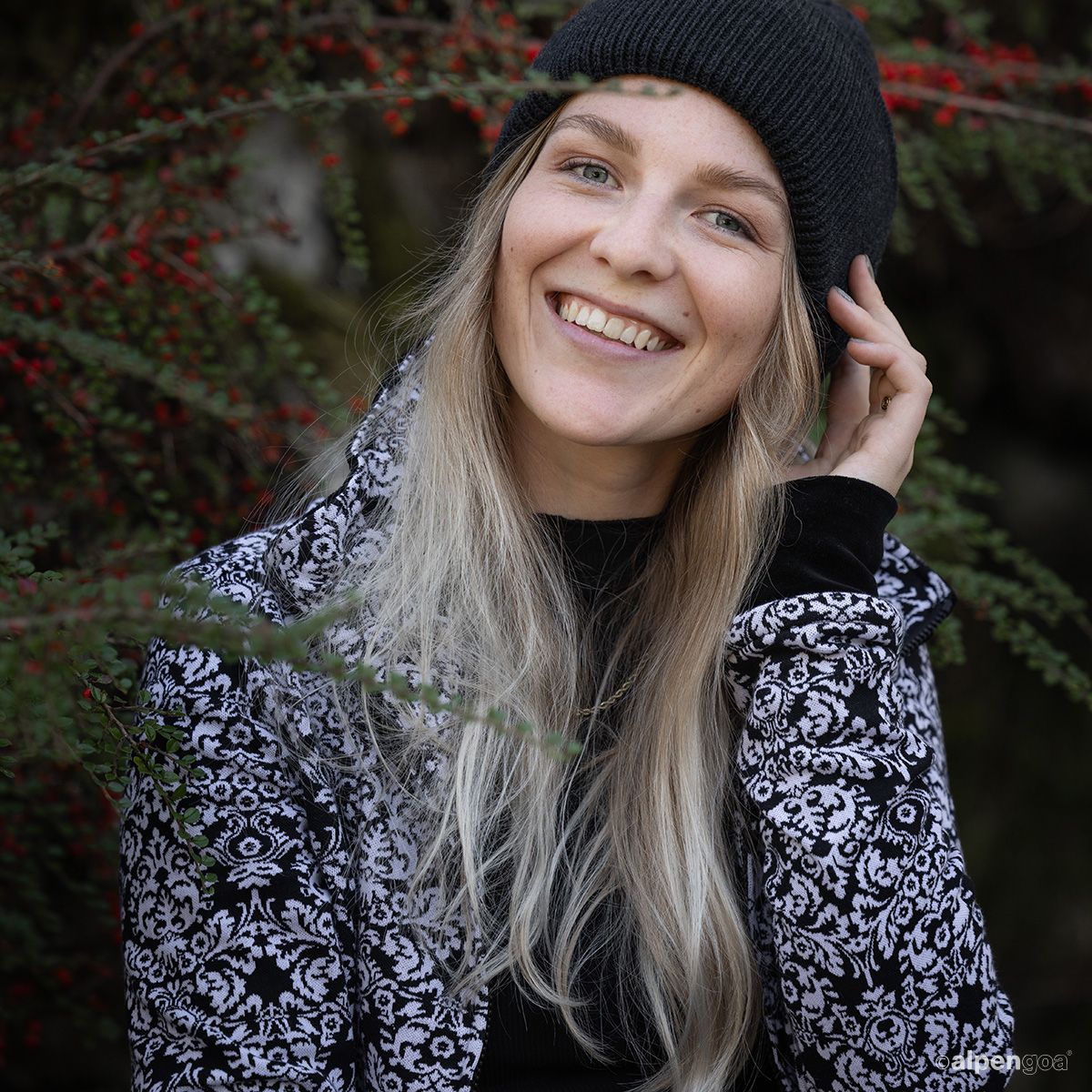 Jacquard Jacke Tragebeispiel Shop